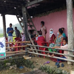 बेलका नपा ८ मा अवस्थित बैरुवा बाख्रा पालन समुहको सार्वजनिक सुनुवाई